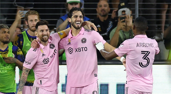 মেসির ফেরার ম্যাচে ইন্টার মায়ামির জয়